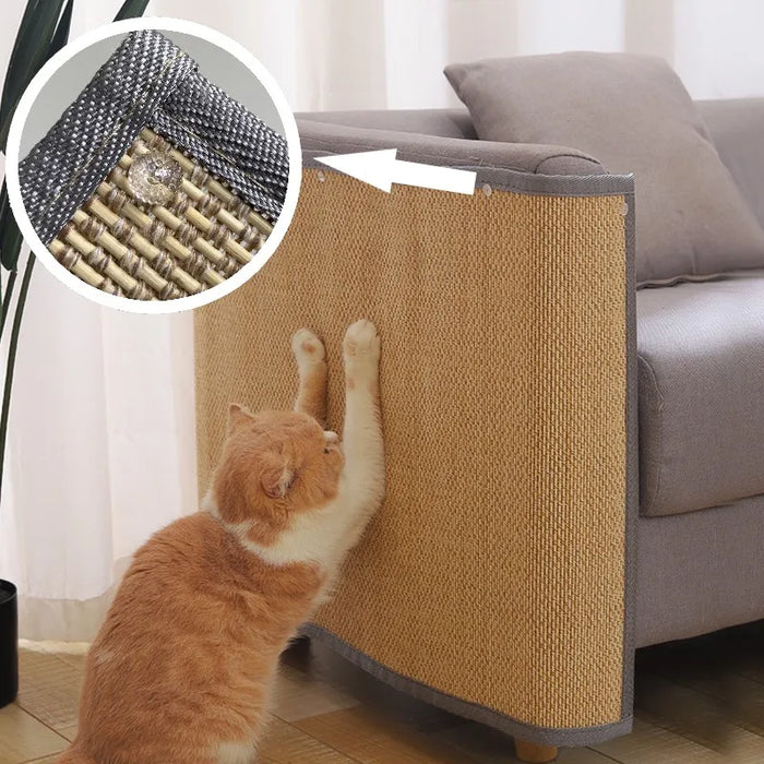 Couch Cat Scratcher Sofa Protecter Scratching Pads, Bamboo mat, and No chipping